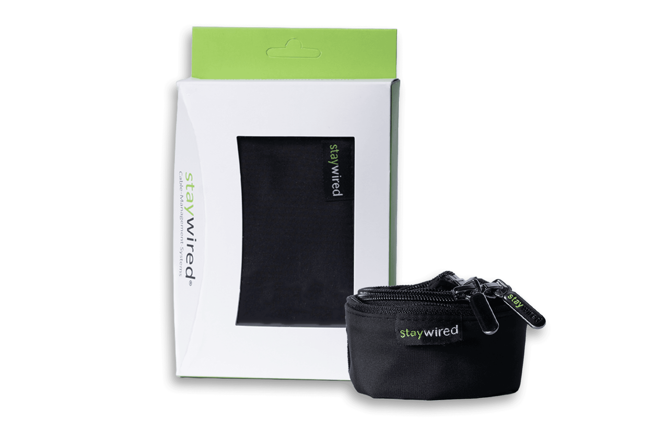 StayWired cable management in home office